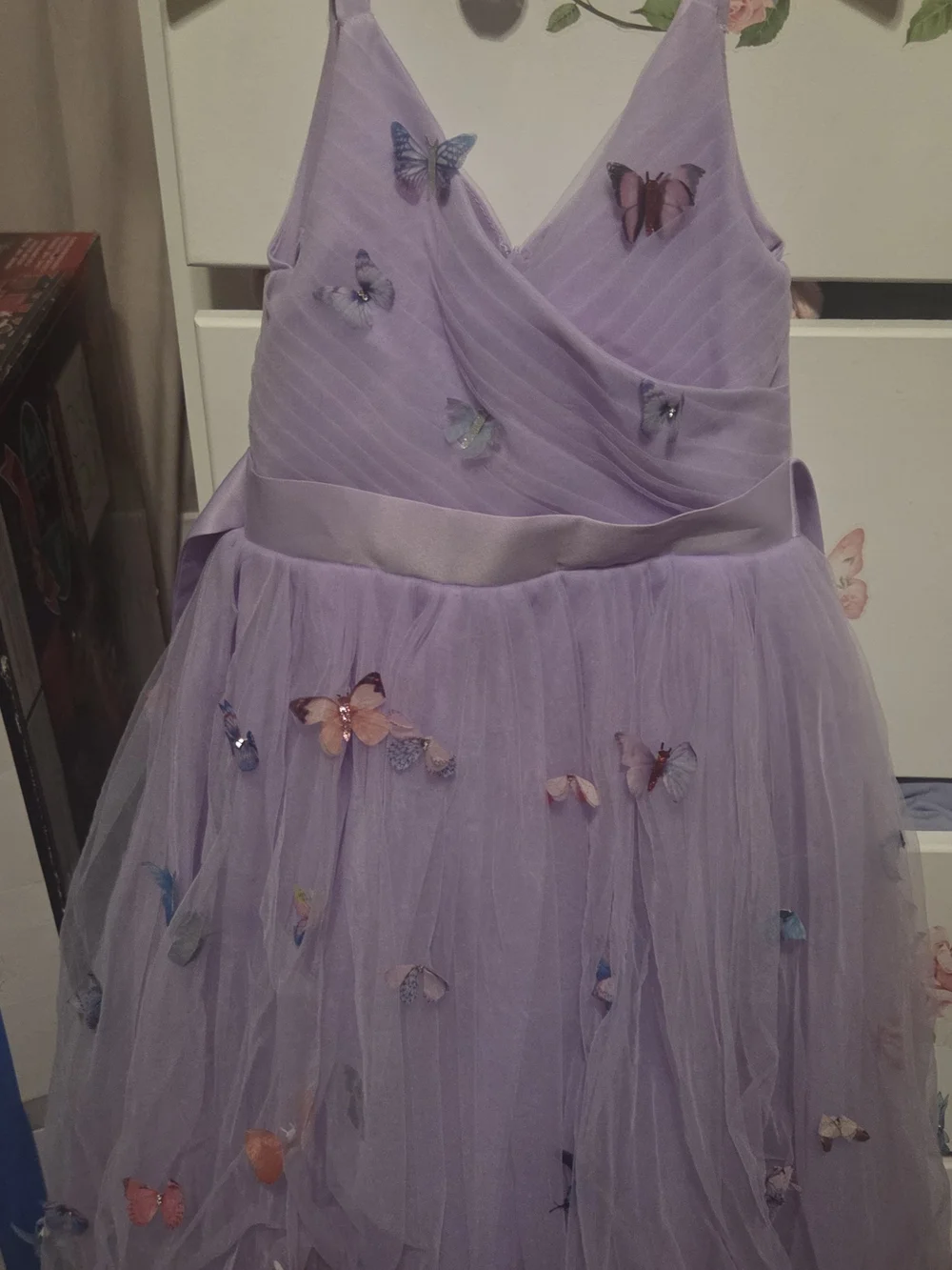 Lilac Butterfly Tulle Dress
